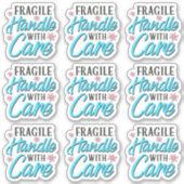 Handle fragile Avec Étiquette Entretien D'Emballag (Devant)