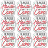 Handle fragile Avec Étiquette Entretien D'Emballag (Devant)