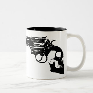 Handle van de Dood Bang! Tweekleurige Koffiemok