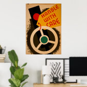 Handle With Care 1943 WPA Poster vintage (Bureau à domicile)