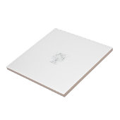 "Handle With Care" Minimalist Earth Ceramic Tile Tegeltje (Zijkant)