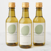 Handle With Care Sage Artisan Fragile Custom Label Wijn Etiket (Flessen)