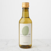 Handle With Care Sage Artisan Fragile Custom Label Wijn Etiket (Voorkant)