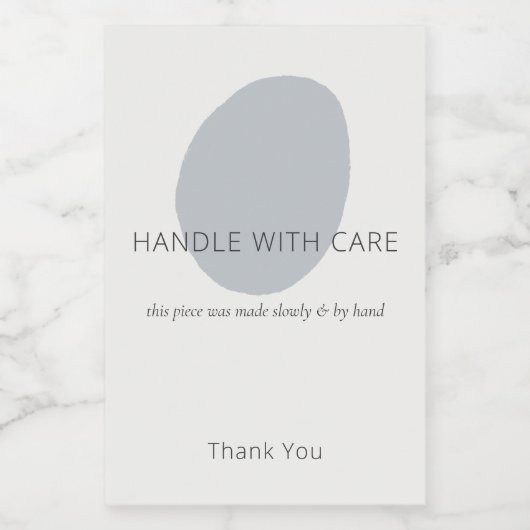 Handle With Care Slate Artisan 2x3 Custom Label Wijn Etiket (Enkel label)