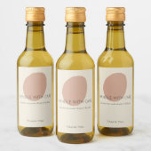 Handle With Care Terracotta Artisan Custom Label  Wijn Etiket (Flessen)