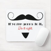  Handlebar Mustache Masculine Stache Muismat (Met muis)