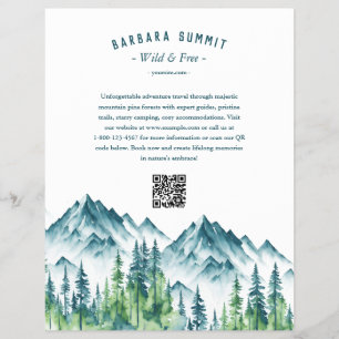 Handleiding Bergpine Forest Adventures Marketing Flyer
