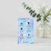 Handleiding voor applicatie voor body Butter Visitekaartje (Staand voorkant)