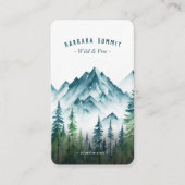 Handleiding voor het buitengebruik van de bergkete visitekaartje (Voorkant)