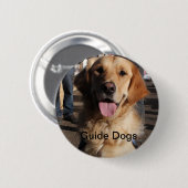 Handleiding voor honden ronde button 5,7 cm (Voorkant /achterkant)
