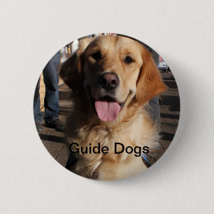 Handleiding voor honden ronde button 5,7 cm