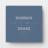 Handlettered We Do Script Bruiloft Fotoplaat (Voorkant)