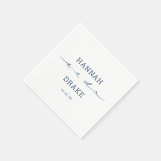 Handlettered We Do Script Bruiloft Servet
