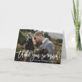 Handletteren Huwelijk Dank Je Wel Voor Altijd Bedankkaart (Voorkant)