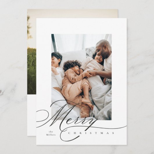 Handlettering Kerstkaart (Voorkant / Achterkant)