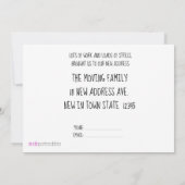 Handlettering nieuwe kerstkaart aankondiging (Achterkant)