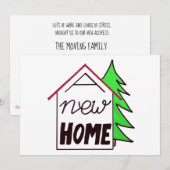 Handlettering nieuwe kerstkaart aankondiging (Voorkant / Achterkant)