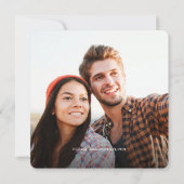 Handlettering Script Landelijke Houten Uitnodiging (Achterkant)