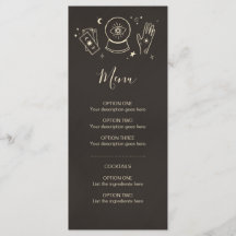 Handlezen hekserij Halloween-feest cocktailmenu