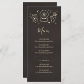 Handlijnkunde Hekserij Halloween-feest cocktailmen Menu (Voorkant / Achterkant)