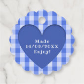 Handmade Blueberry Jam Bedankjes Labels (Achterkant)