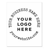 Handmade Business Name Website Logo Rubberstempel (Afrduk)