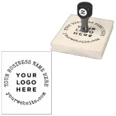 Handmade Business Name Website Logo Rubberstempel (Gestempeld)