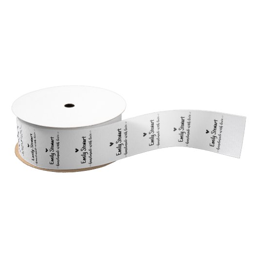 Handmade by Sew on Labels With Customization Grosgrain Lint (Spoel)