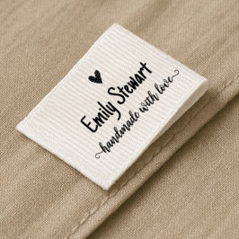 Handmade by Sew on Labels With Customization Grosgrain Lint