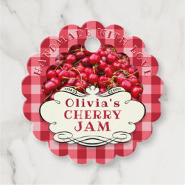 Handmade Cherry Jam Bedankjes Labels