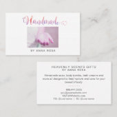 *~* HANDMADE Crafts Handgemaakte zeep Visitekaartje (Voorkant / Achterkant)