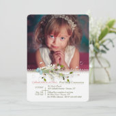 Handmade Embellishing Foto Uitnodiging (Staand voorkant)