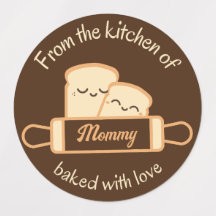 Handmade Food Labels Name Logo