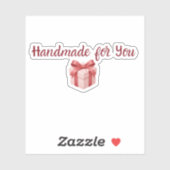 Handmade for You Sticker | Cute Gift Packaging Lab (Feuille)