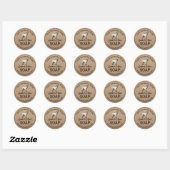 Handmade Goats Milk Soap Rustic Kraft Ronde Sticker (Vel)