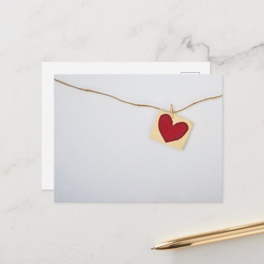 Handmade Heart Briefkaart (Voorkant / Achterkant in situ)