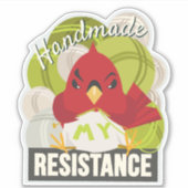 Handmade is My Resistance-Contour shape sticker (Devant)