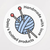 Handmade Knitting Personalized Labels (Design 1)