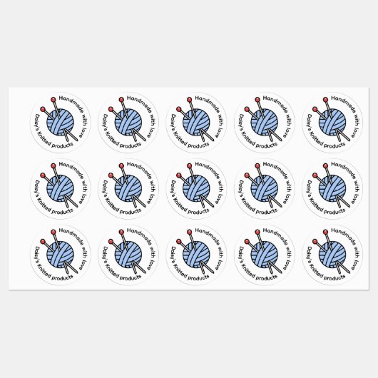 Handmade Knitting Personalized Labels (Vel)