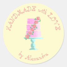 HANDMADE met LOVE, gepersonaliseerde laagcake Klas