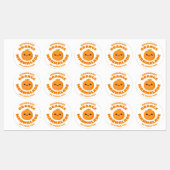 Handmade Oranje Marmalade Labels (Vel)
