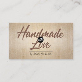 Handmade Rustic Kraft Visitekaartje