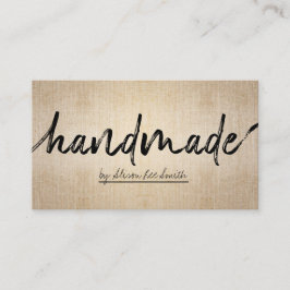 Handmade Rustic Kraft Visitekaartje