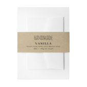 Handmade Soap Belly Band Kraft Product Label Wrap Uitnodigingen Wikkel (Voorkant Voorbeeld)