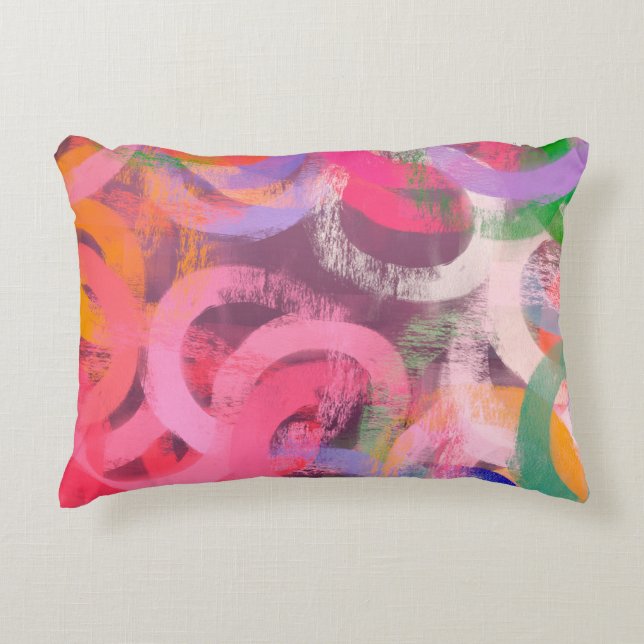 Handmade surreal abstract pattern. Modern artistic Accent Kussen (Voorkant)