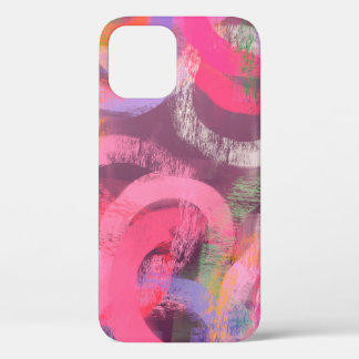 Handmade surreal abstract pattern. Modern artistic iPhone 12 Hoesje