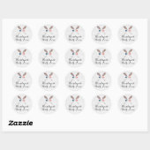 Handmade with Love Bohemian Crossed Arrows Rustig Ronde Sticker (Vel)