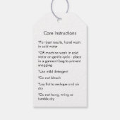 Handmade With Love Crochet Care Instructions Cadeaulabel (Achterkant)