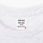 Handmade With Love For You Personalized Labels (Aangebracht)