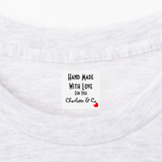 Handmade With Love For You Personalized Labels